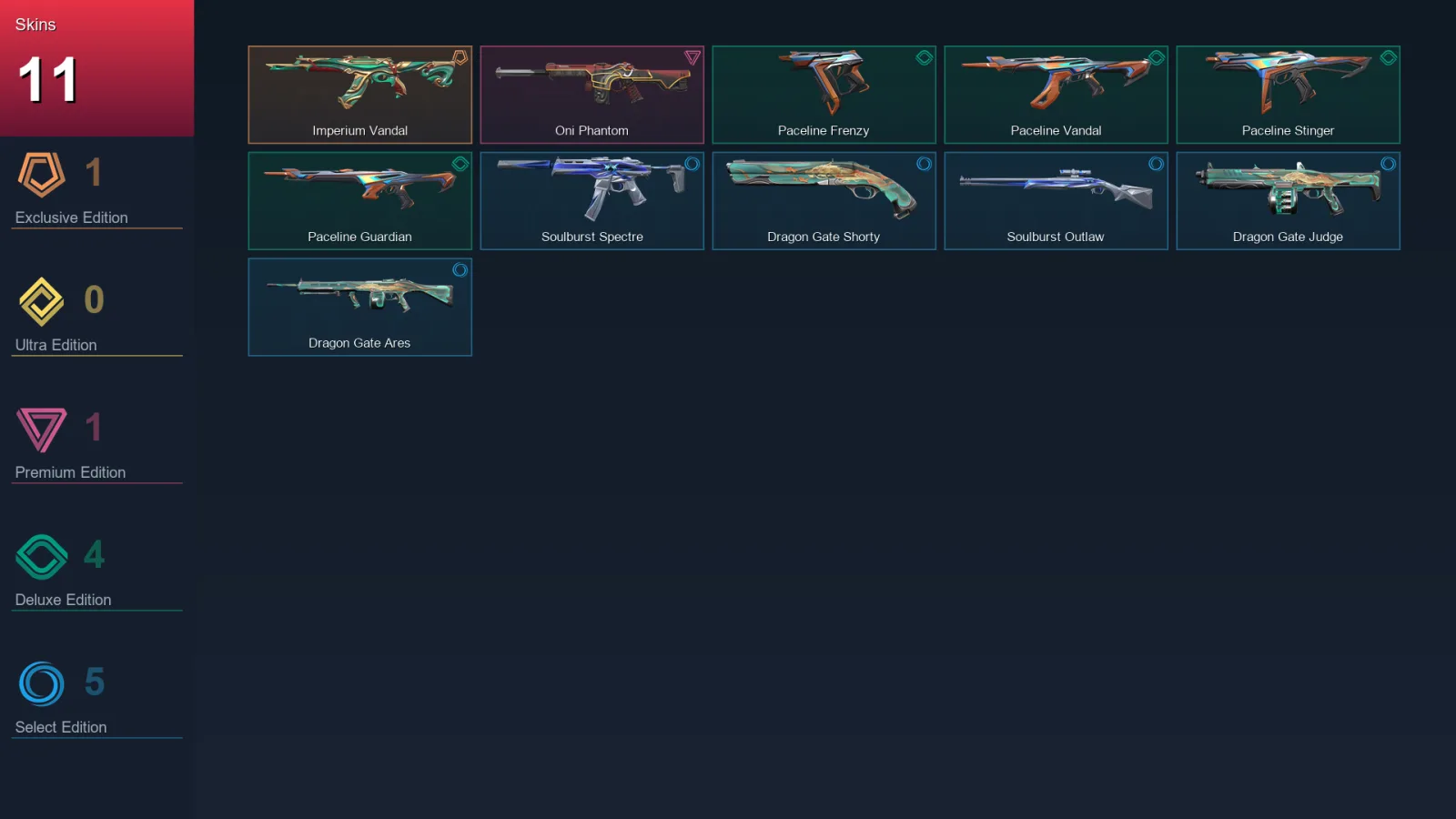EU | Lv19 | Unranked | 11 Skin | 9 Agent | 8 Buddy