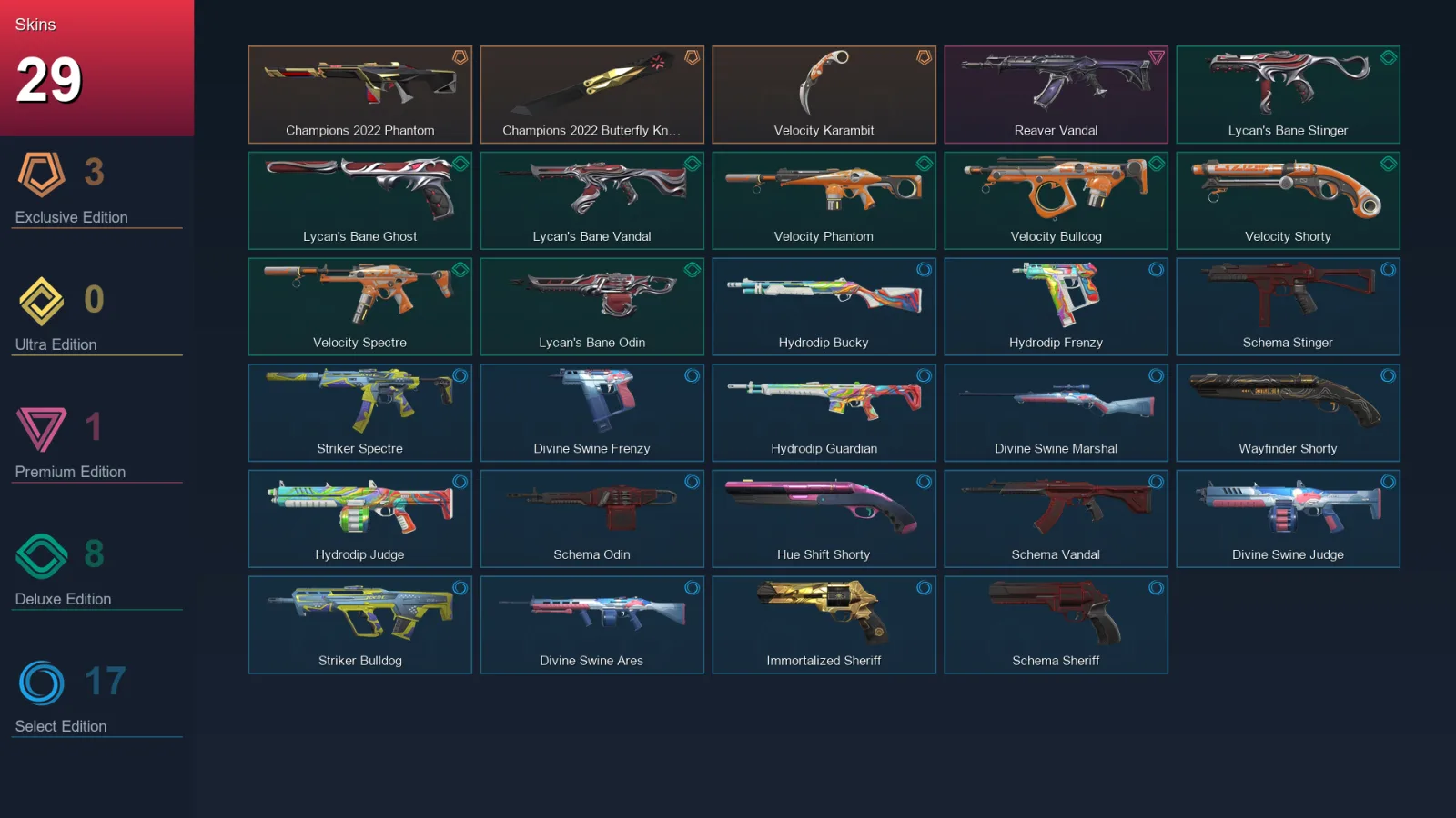 NA | Lv77 | Unranked | 29 Skin | 26 Agent | 48 Buddy — Valorant account