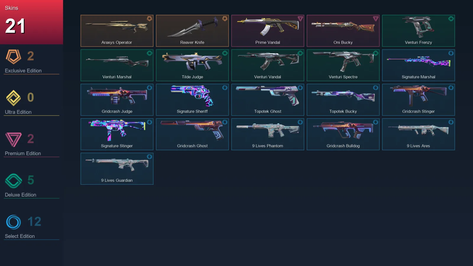 AP | Lv30 | Unranked | 21 Skin | 9 Agent | 20 Buddy — Valorant account