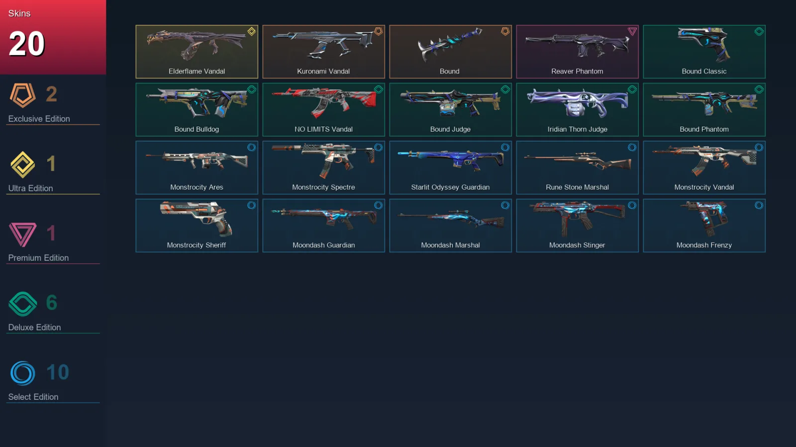 EU | Lv63 | Unranked | 20 Skin | 18 Agent | 33 Buddy