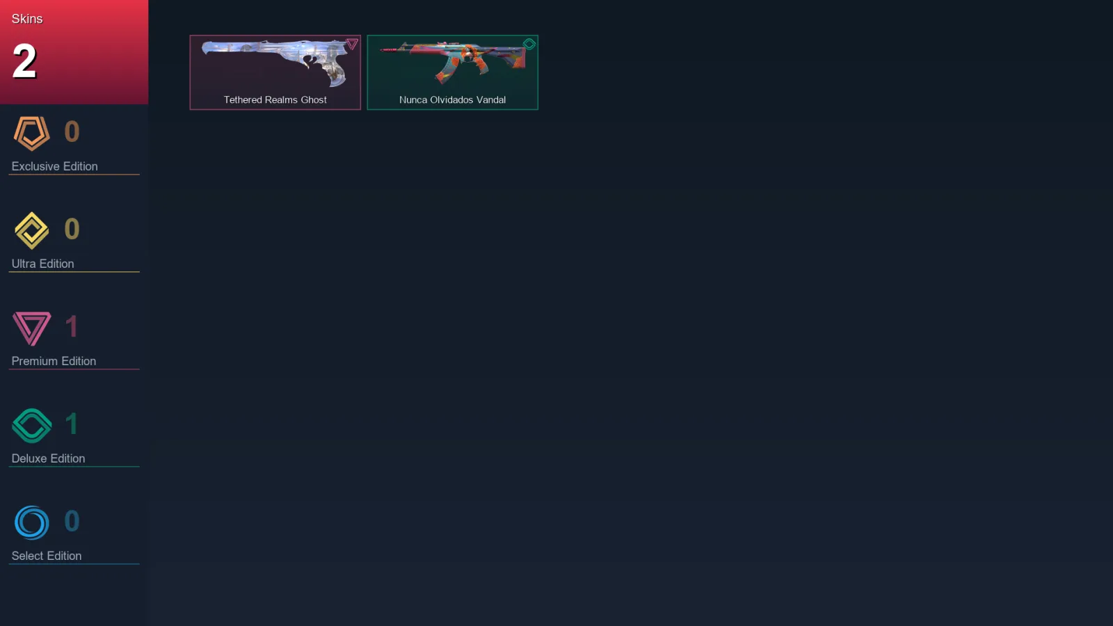 EU | Lv5 | Unranked | 2 Skin | 6 Agent | 3 Buddy — Tethered Realms Ghost
