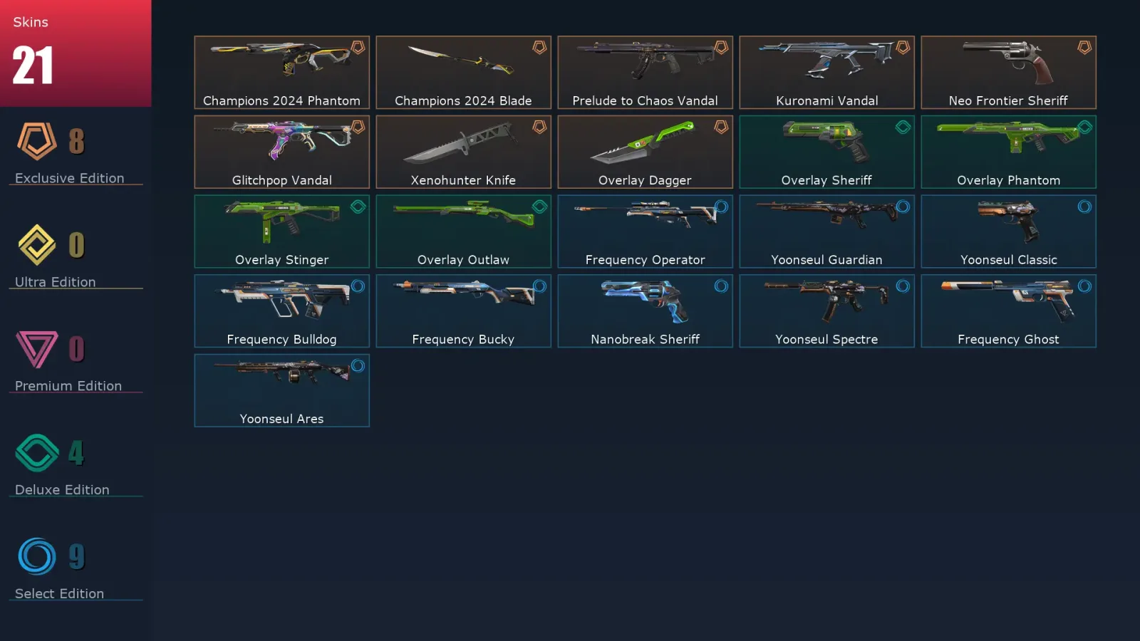 [Valorant] | EU | Level 75 | Gold 2 | 24 Agents | 21 Skins — Valorant account