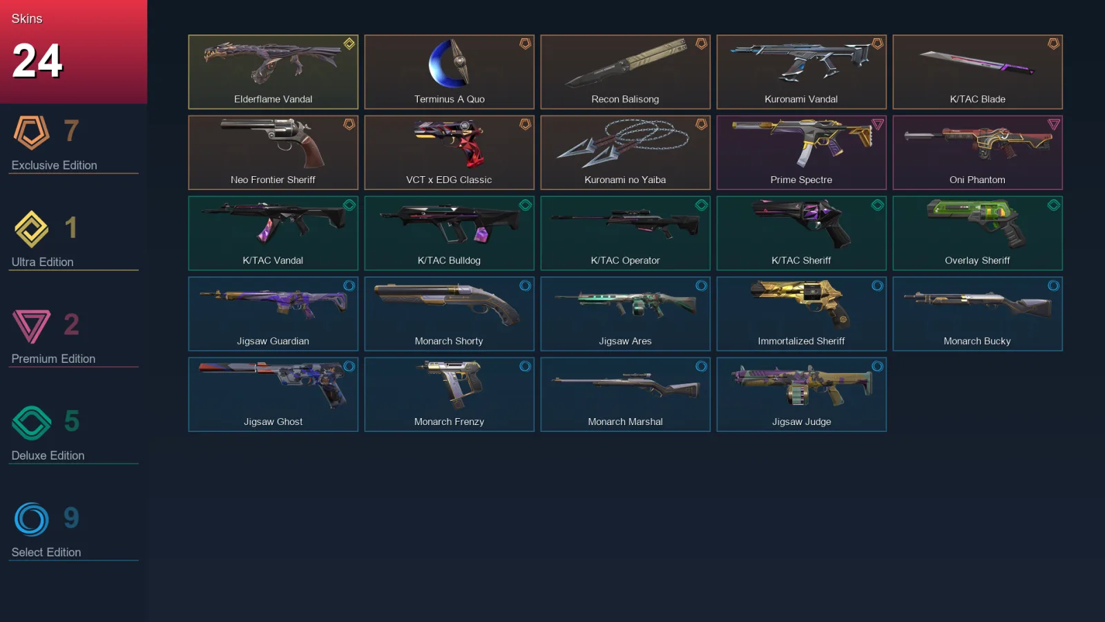 AP | Lv146 | Unranked | 24 Skin | 27 Agent | 54 Buddy — Valorant account