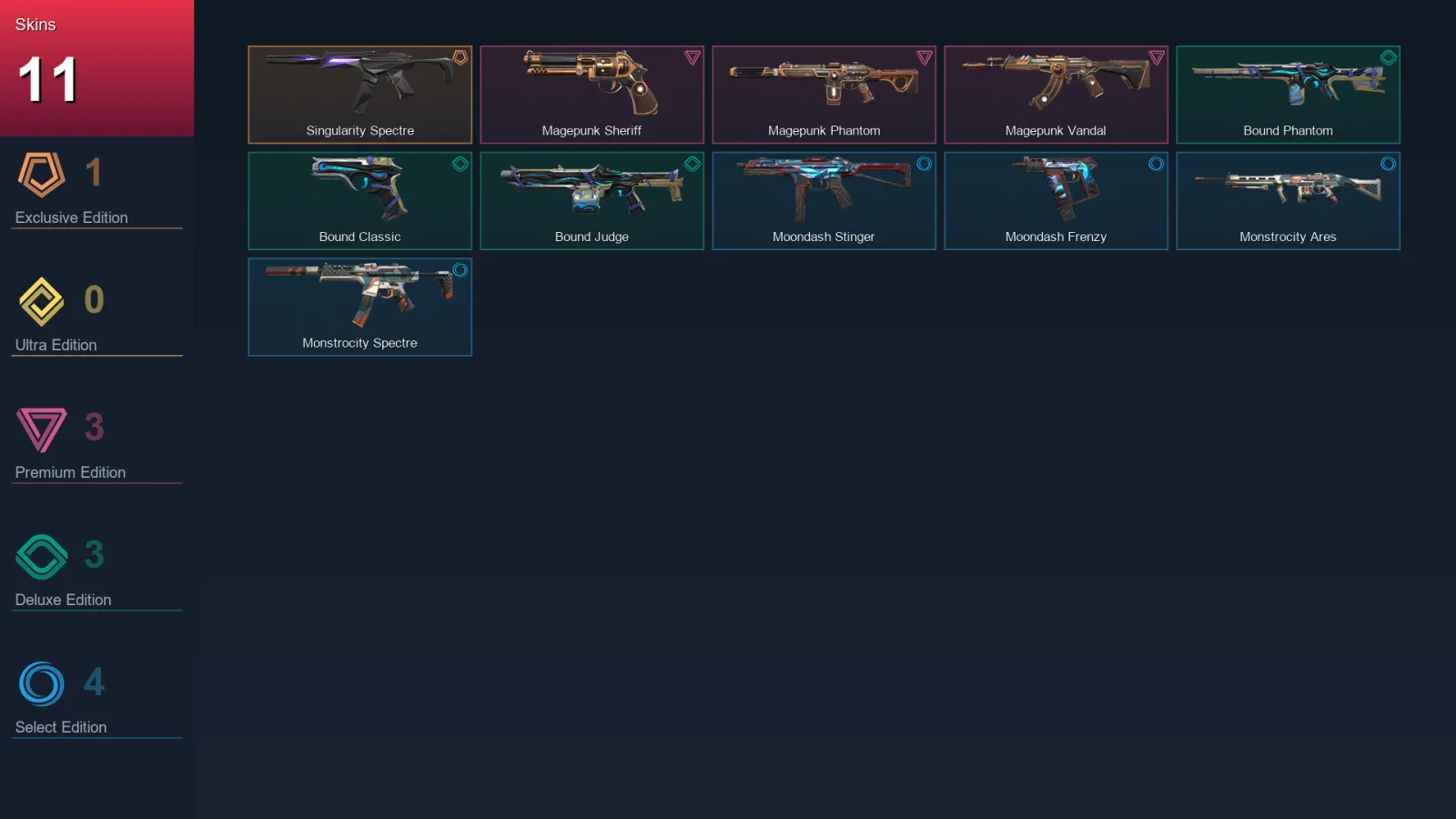 EU | Lv16 | Unranked | 11 Skin | 9 Agent | 7 Buddy