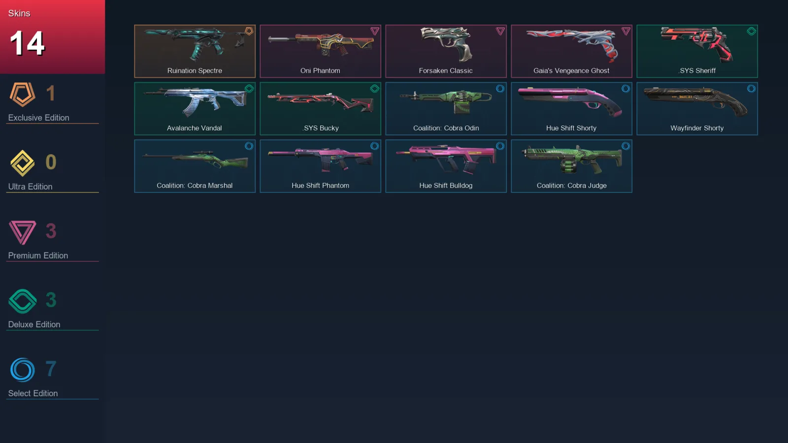 AP | Lv24 | Unranked | 14 Skin | 7 Agent | 14 Buddy