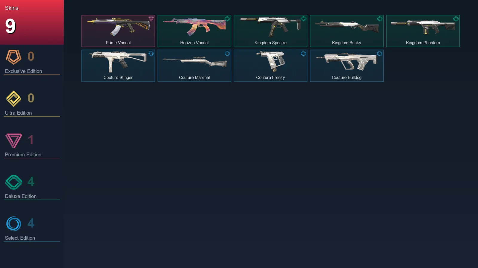 NA | Lv21 | Unranked | 9 Skin | 11 Agent | 13 Buddy
