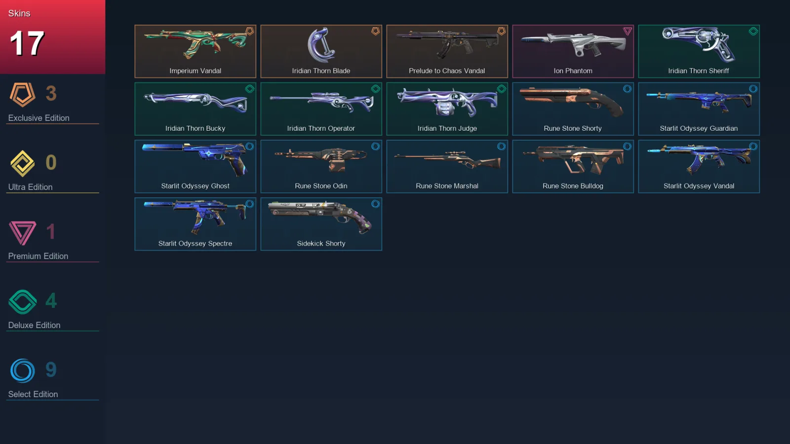 AP | Lv99 | Unranked | 17 Skin | 27 Agent | 47 Buddy — Valorant account