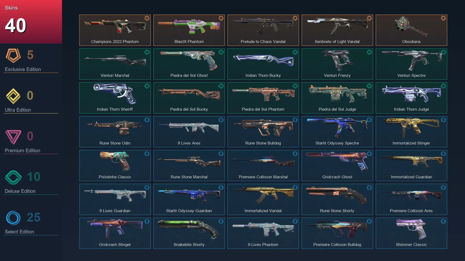 LA | Lv108 | Unranked | 40 Skin | 20 Agent | 49 Buddy