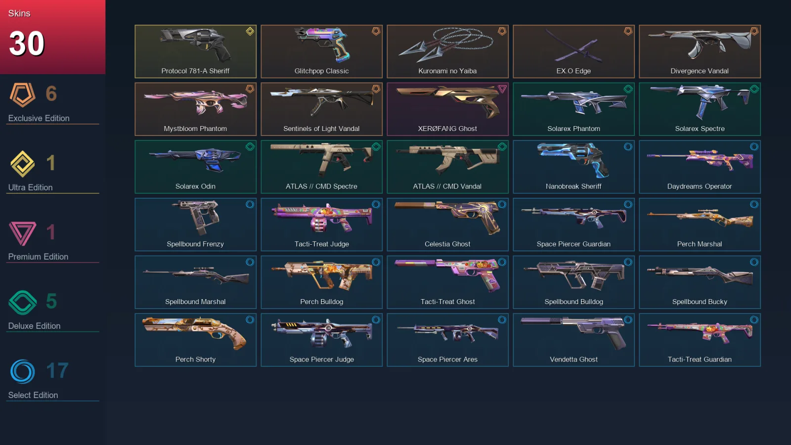 EU | Lv107 | Unranked | 30 Skin | 25 Agent | 35 Buddy — Valorant account