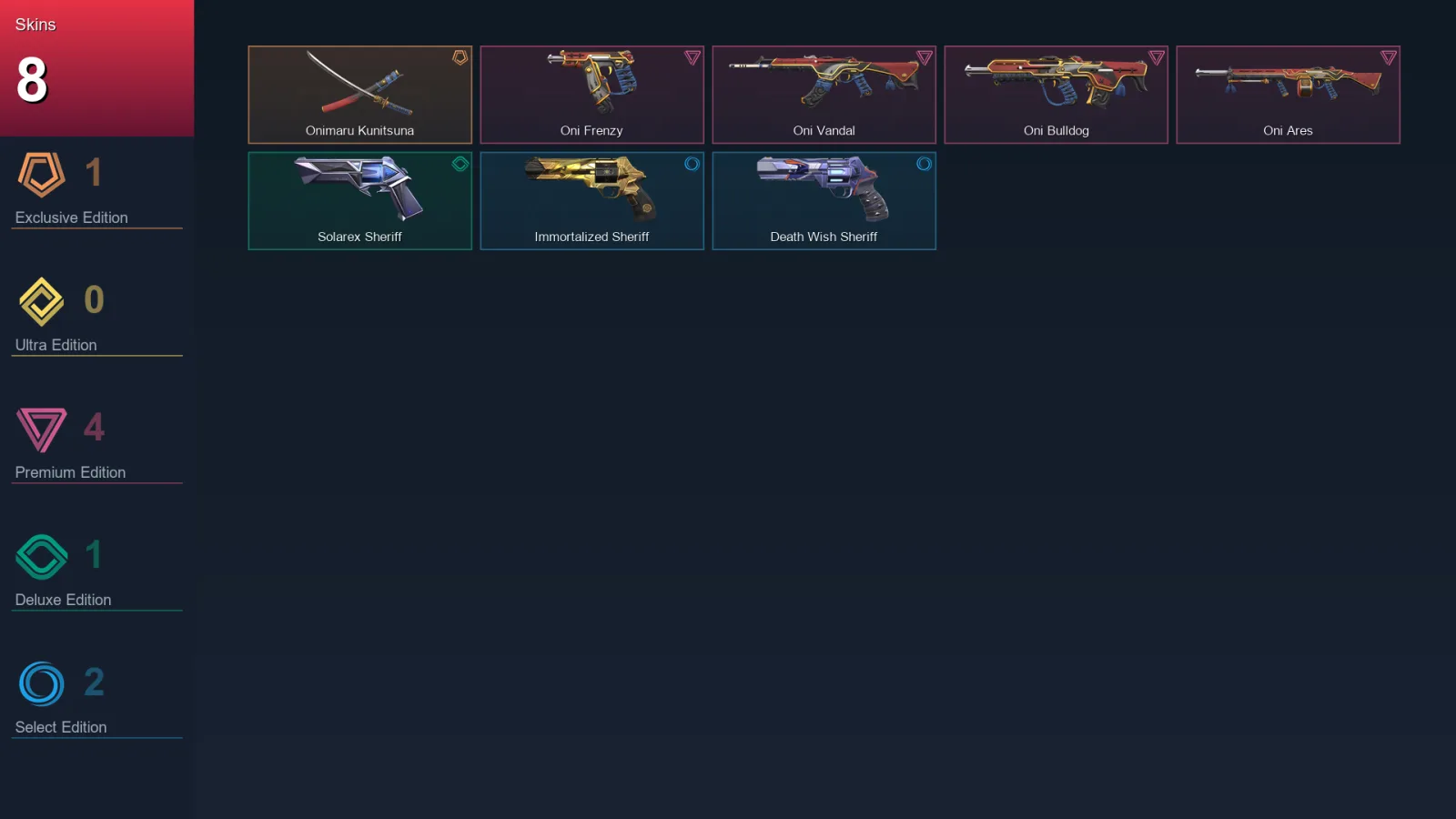 LA | Lv86 | Unranked | 8 Skin | 23 Agent | 33 Buddy