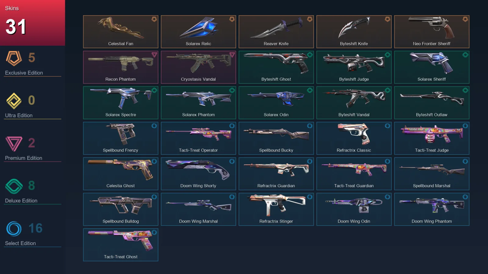 AP | Lv75 | Unranked | 31 Skin | 22 Agent | 34 Buddy — Valorant account