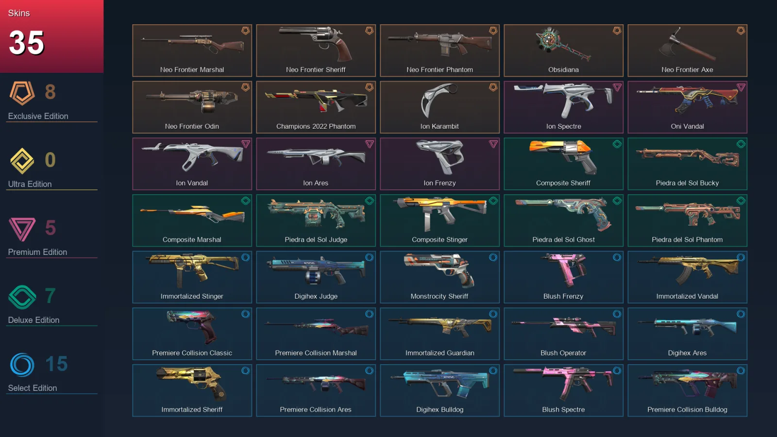 AP | Lv80 | Unranked | 35 Skin | 23 Agent | 37 Buddy — Valorant account
