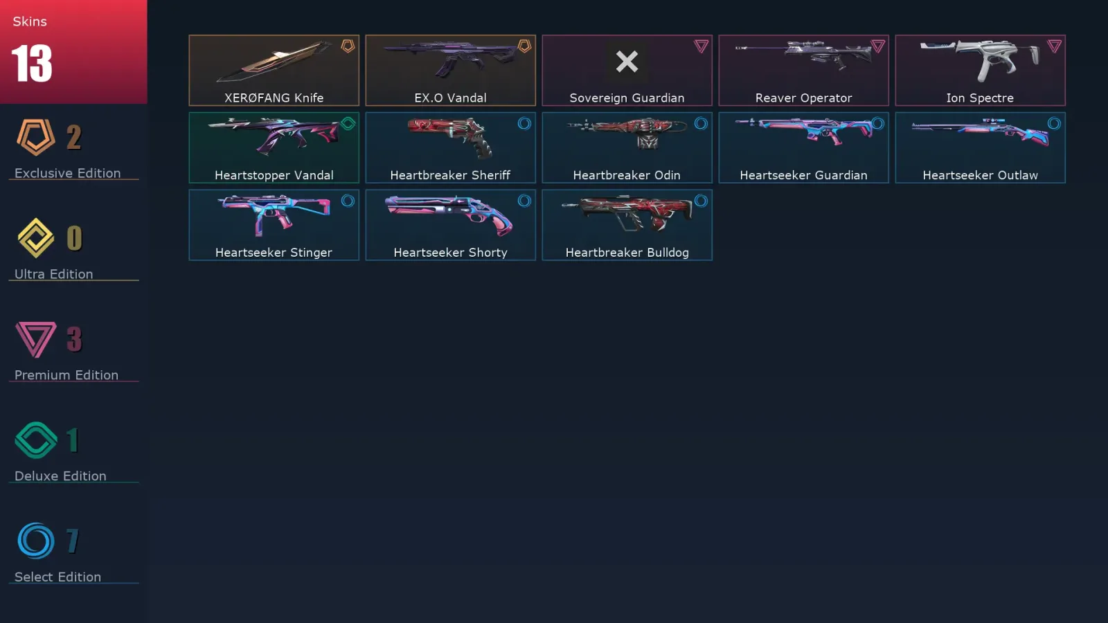 [Valorant] | EU | Level 33 | 13 Agents | 13 Skins — Valorant account