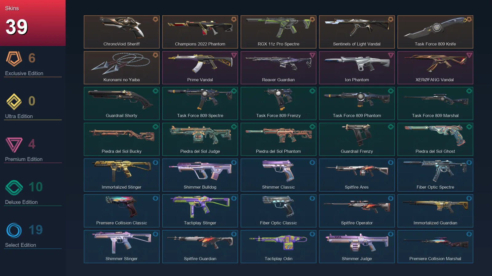 NA | Lv67 | Unranked | 39 Skin | 22 Agent | 34 Buddy — Valorant account