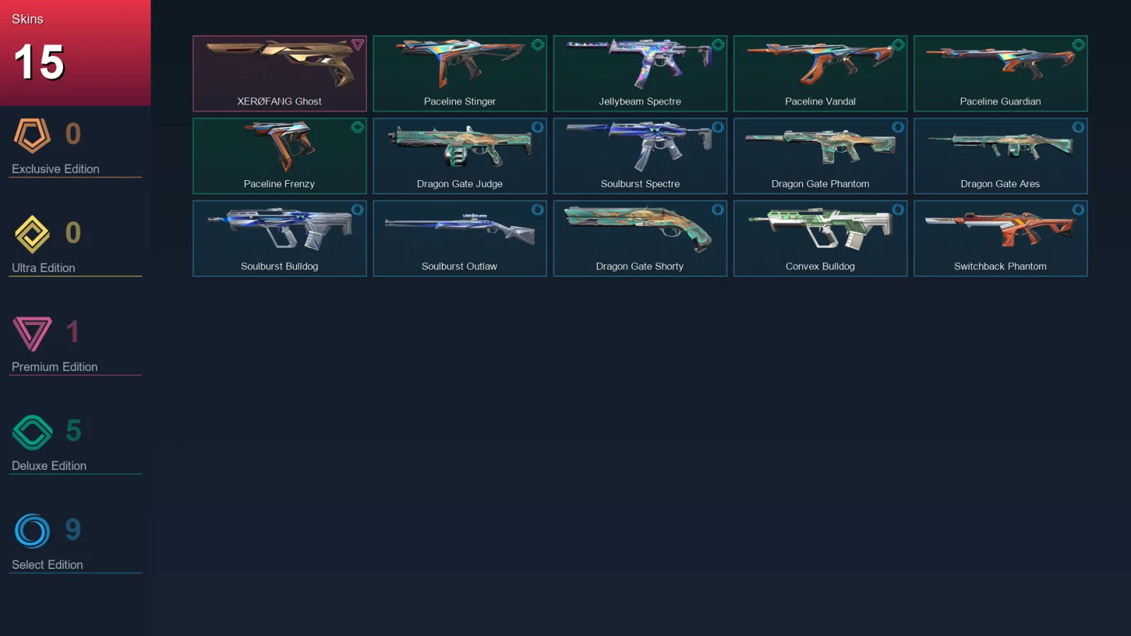 EU | Lv27 | Bronze I | 15 Skin | 11 Agent | 11 Buddy — Valorant account