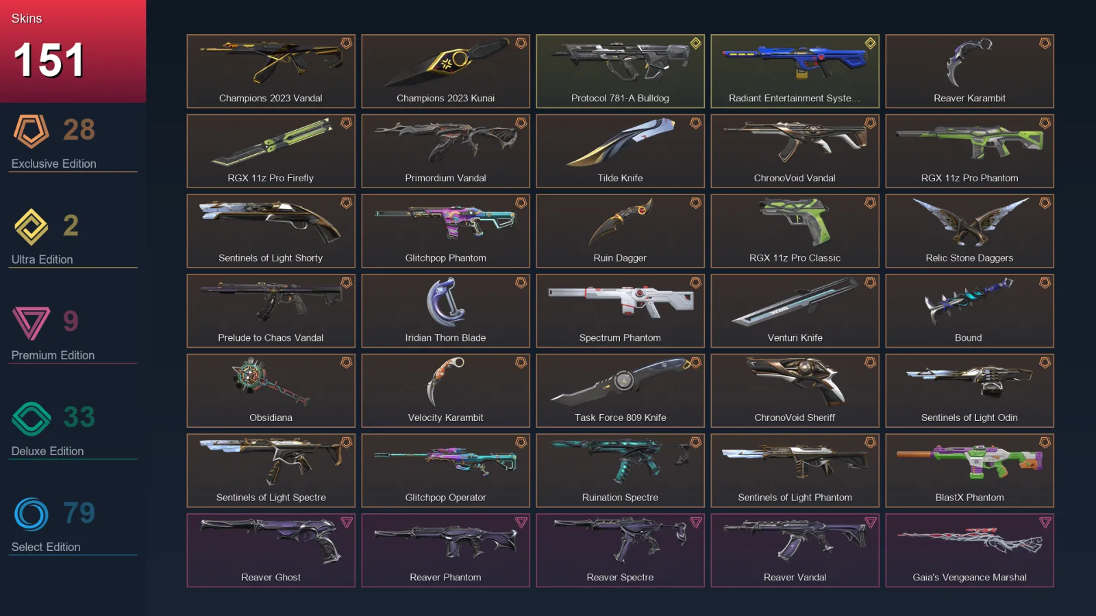 LA | Lv256 | Unranked | 151 Skin | 24 Agent | 163 Buddy — Valorant account
