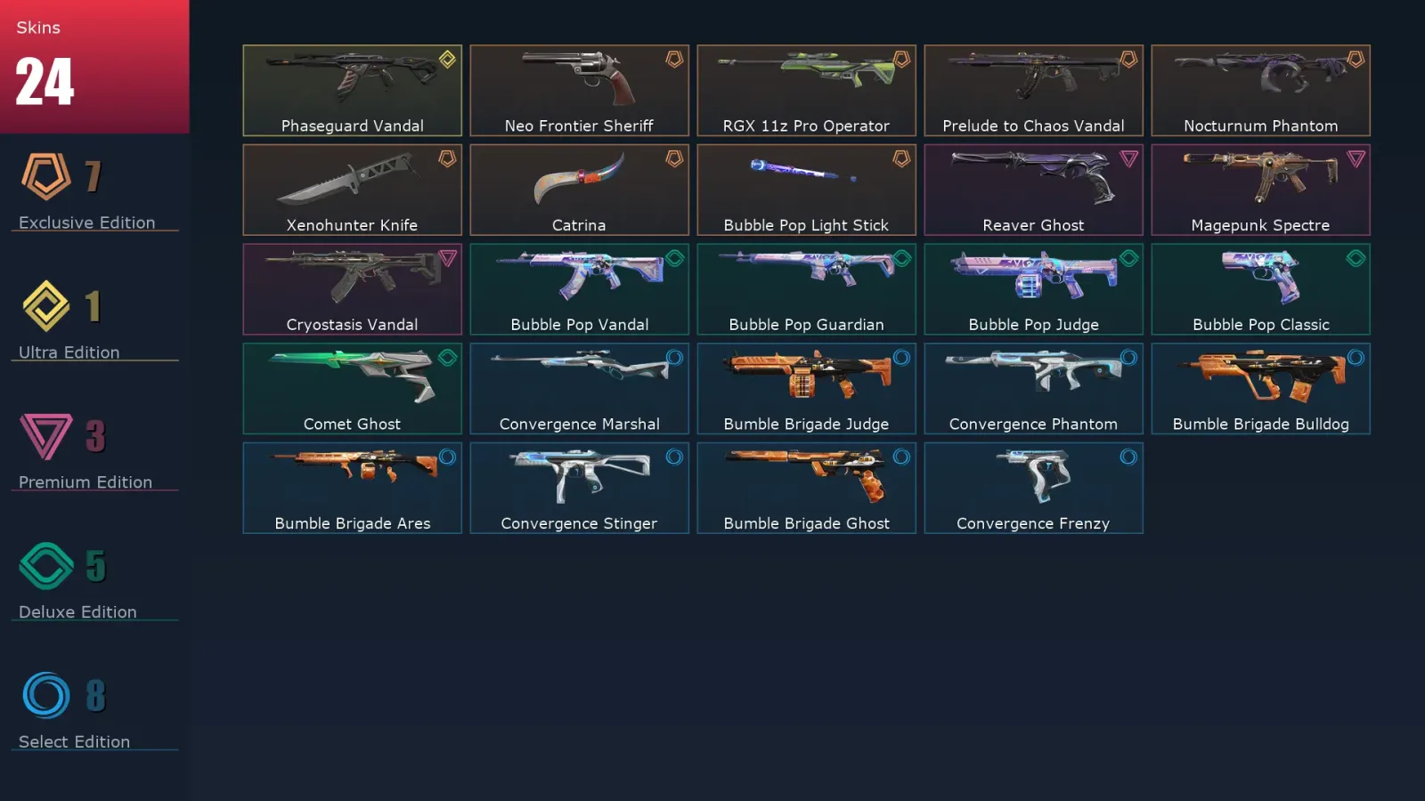 [Valorant] | EU | Level 81 | 28 Agents | 24 Skins — Valorant account