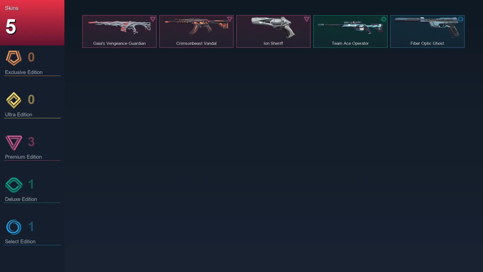 NA | Lv33 | Unranked | 5 Skin | 29 Agent | 14 Buddy