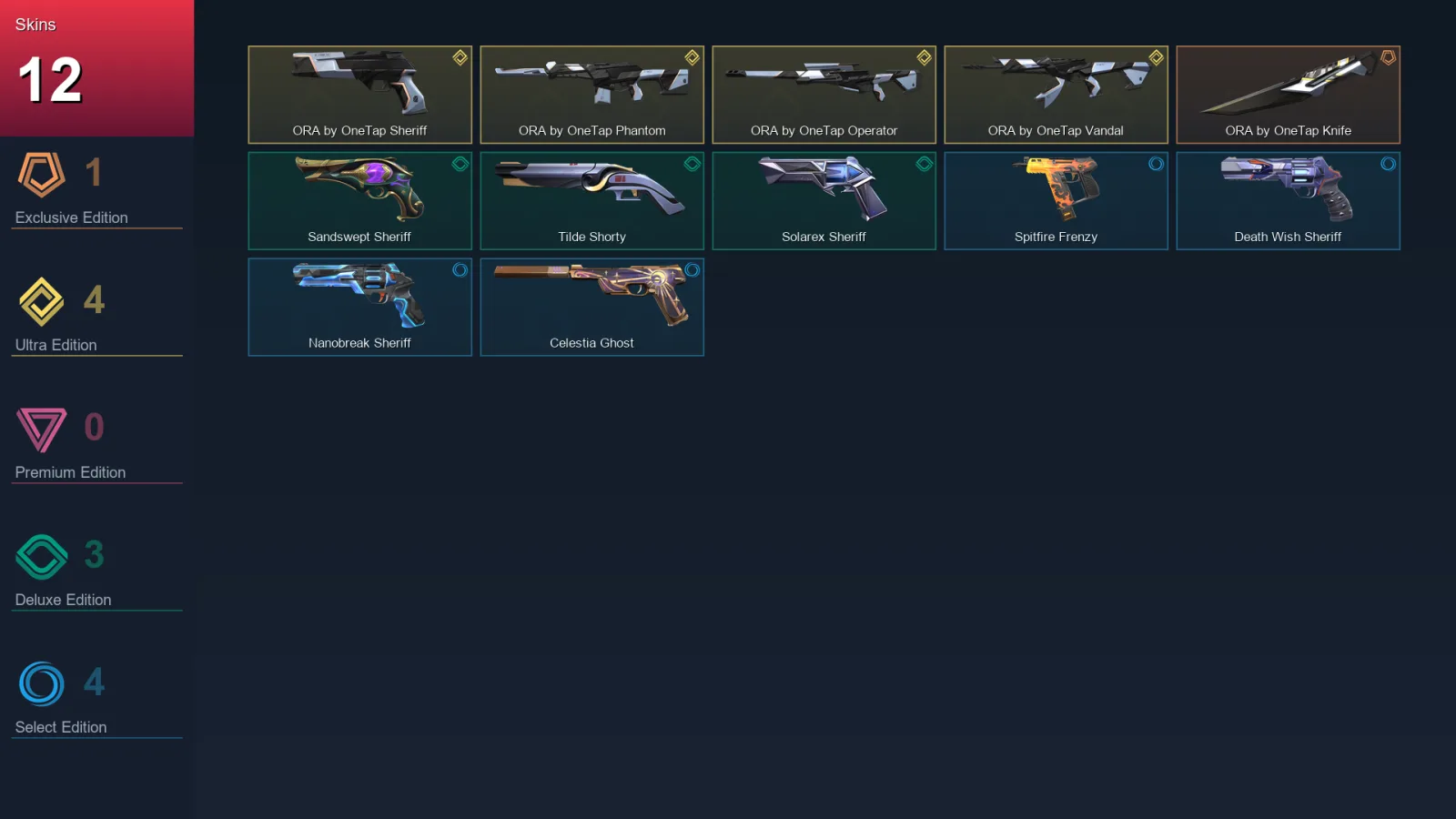 EU | Lv134 | Unranked | 12 Skin | 28 Agent | 61 Buddy — Valorant account