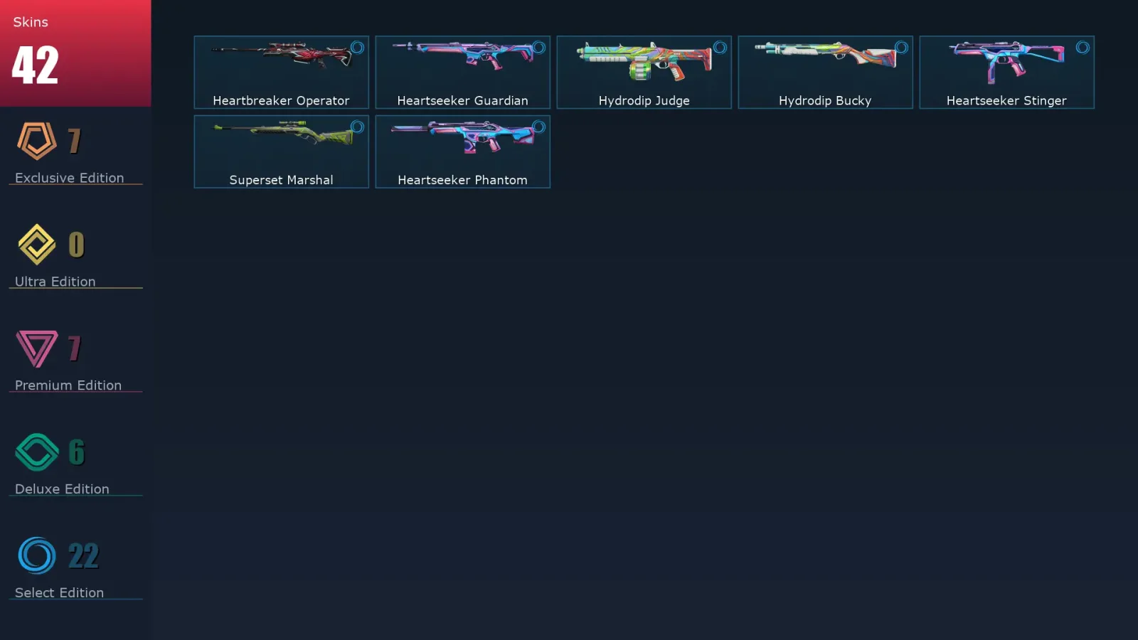 [Valorant] | EU | Level 85 | 25 Agents | 42 Skins
