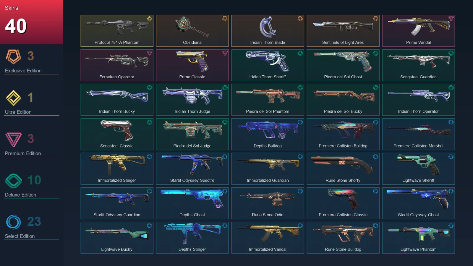 AP | Lv72 | Unranked | 40 Skin | 23 Agent | 42 Buddy