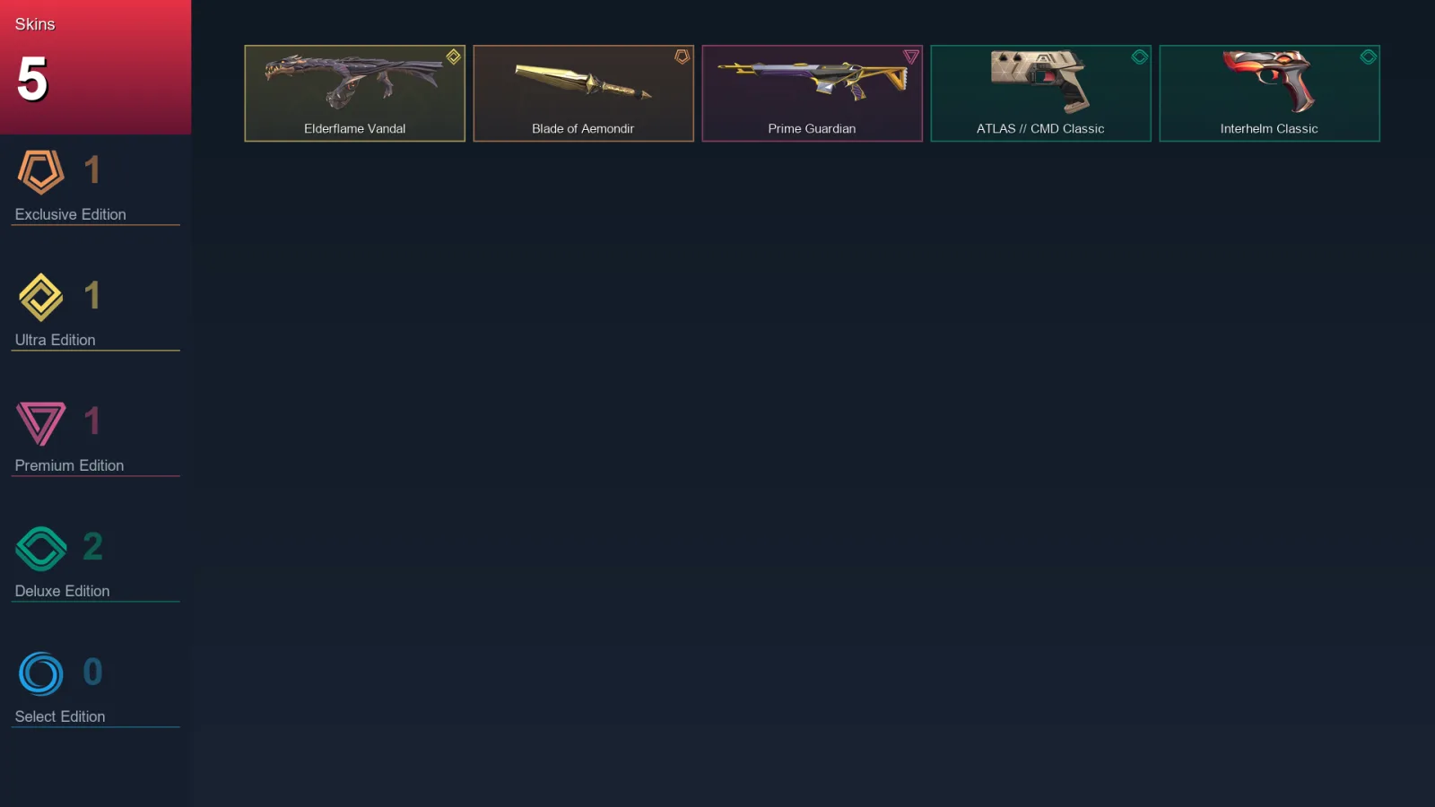 LA | Lv53 | Unranked | 5 Skin | 20 Agent | 27 Buddy