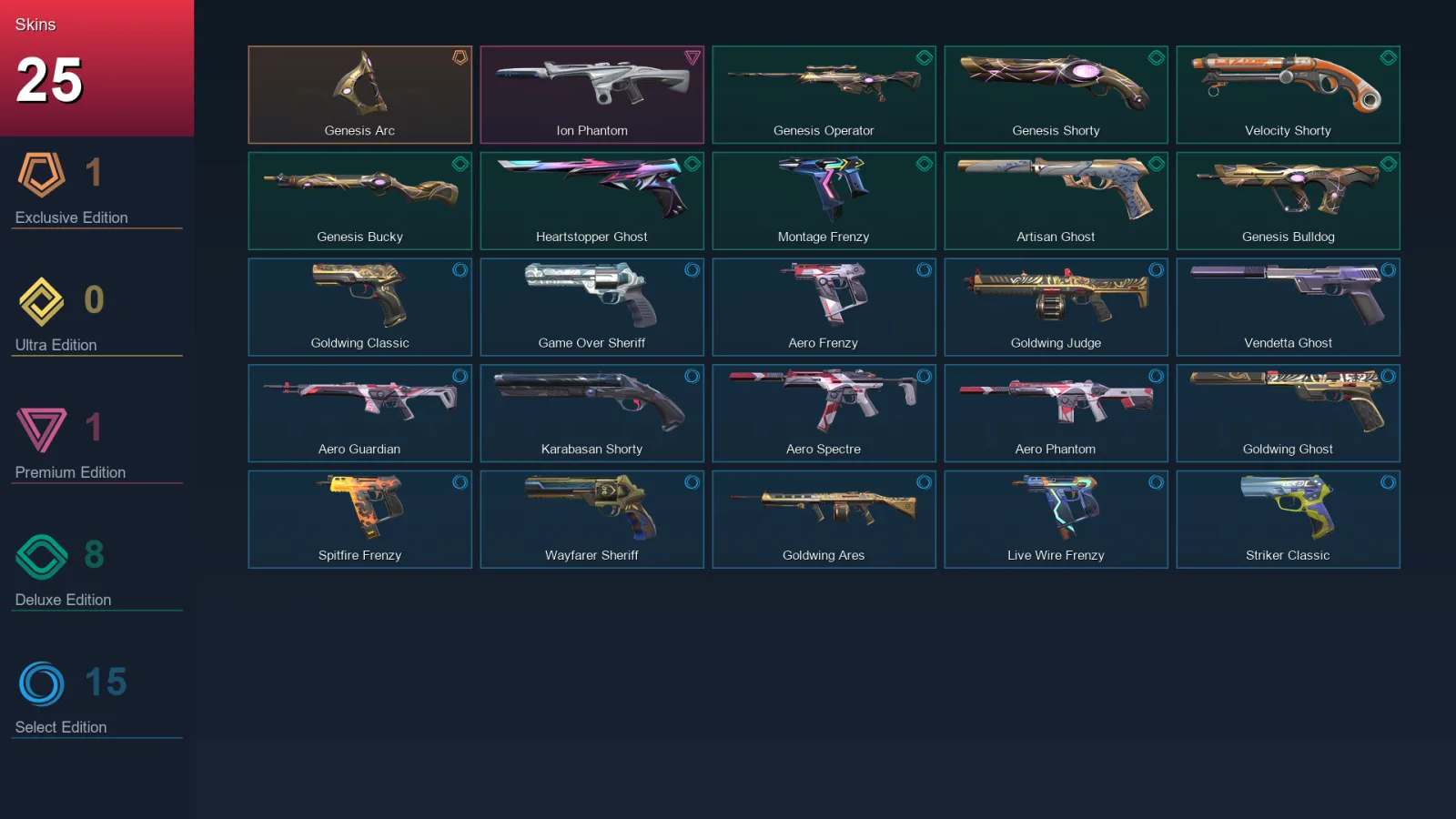 AP | Lv190 | Gold I | 25 Skin | 27 Agent | 64 Buddy