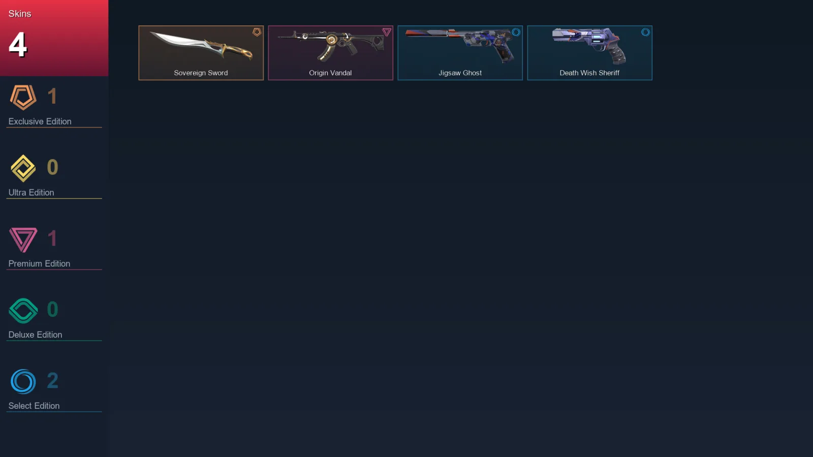 EU | Lv65 | Unranked | 4 Skin | 16 Agent | 24 Buddy — Valorant account