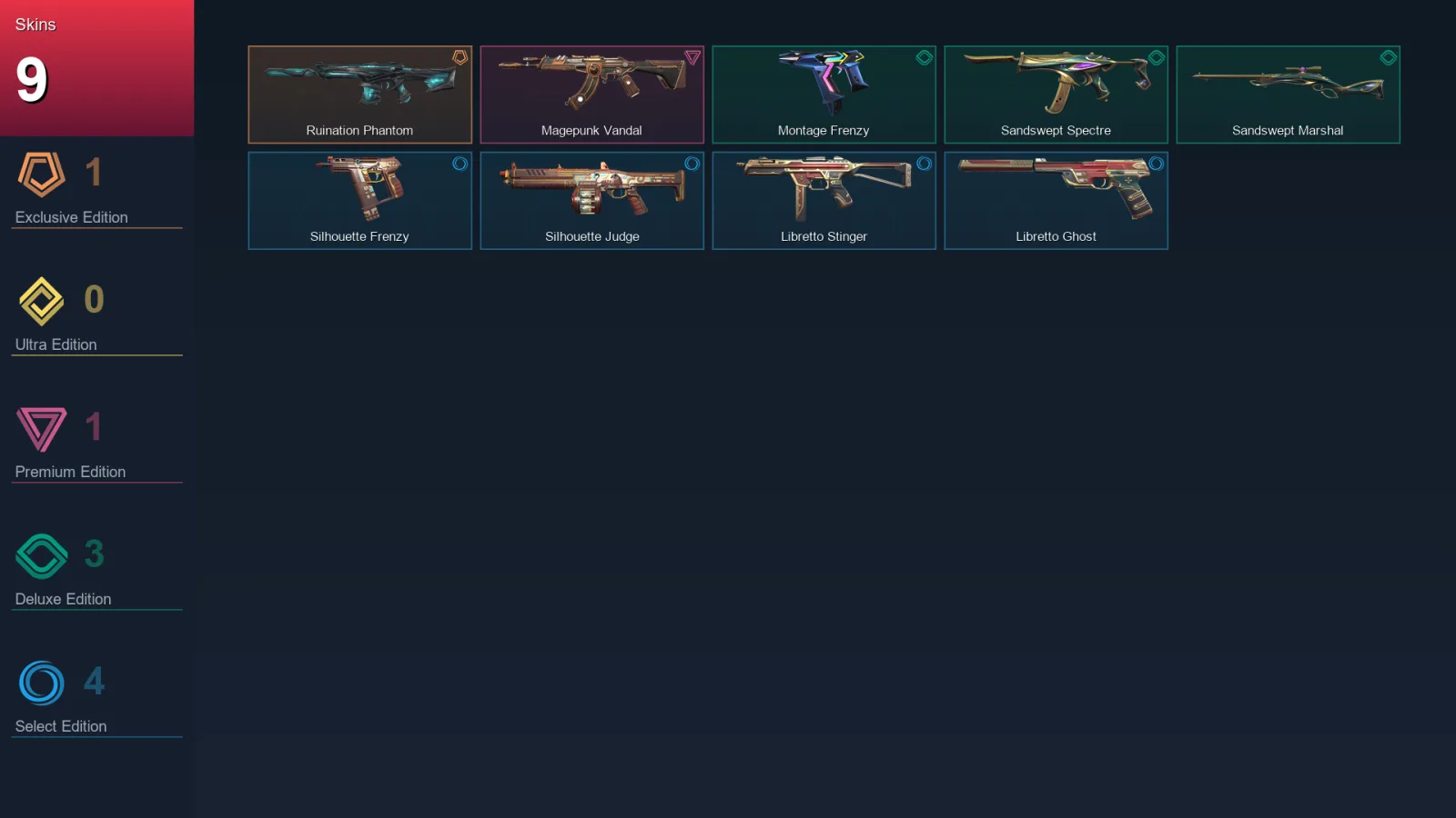 NA | Lv84 | Unranked | 9 Skin | 28 Agent | 45 Buddy