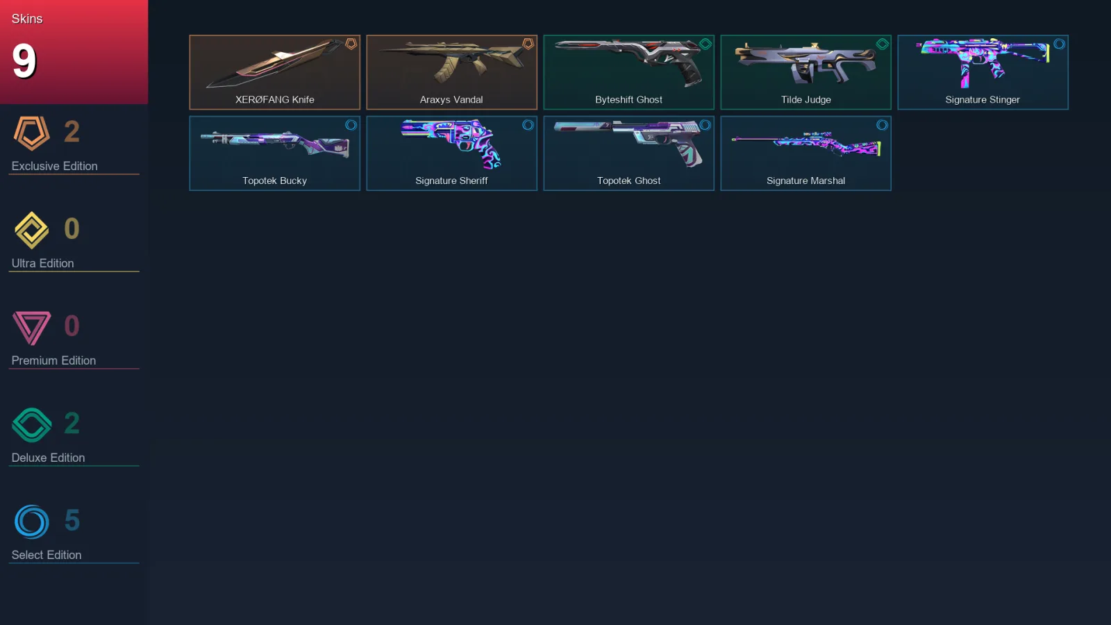 EU | Lv50 | Unranked | 9 Skin | 14 Agent | 26 Buddy