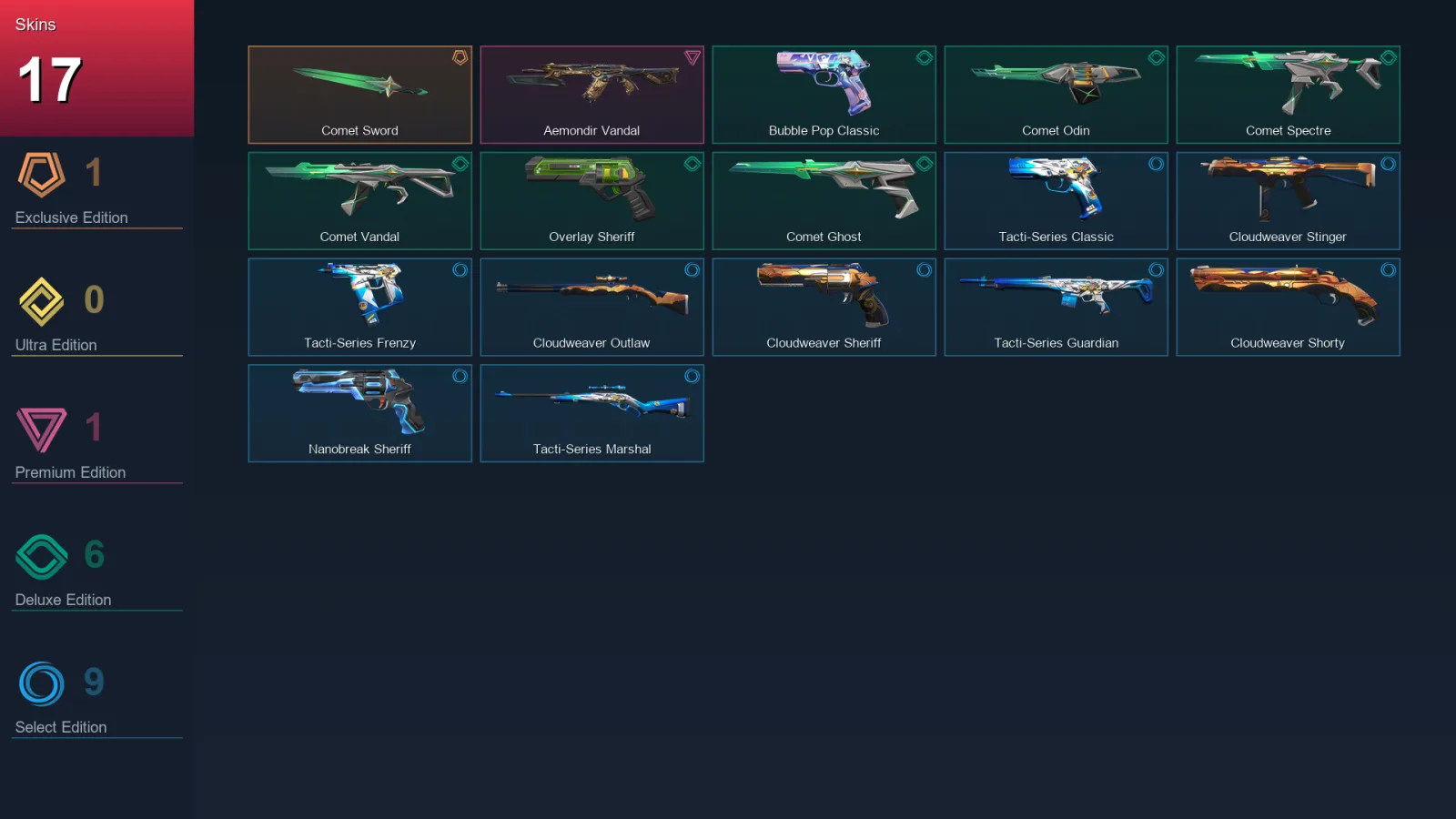 NA | Lv122 | Unranked | 17 Skin | 27 Agent | 37 Buddy — Valorant account