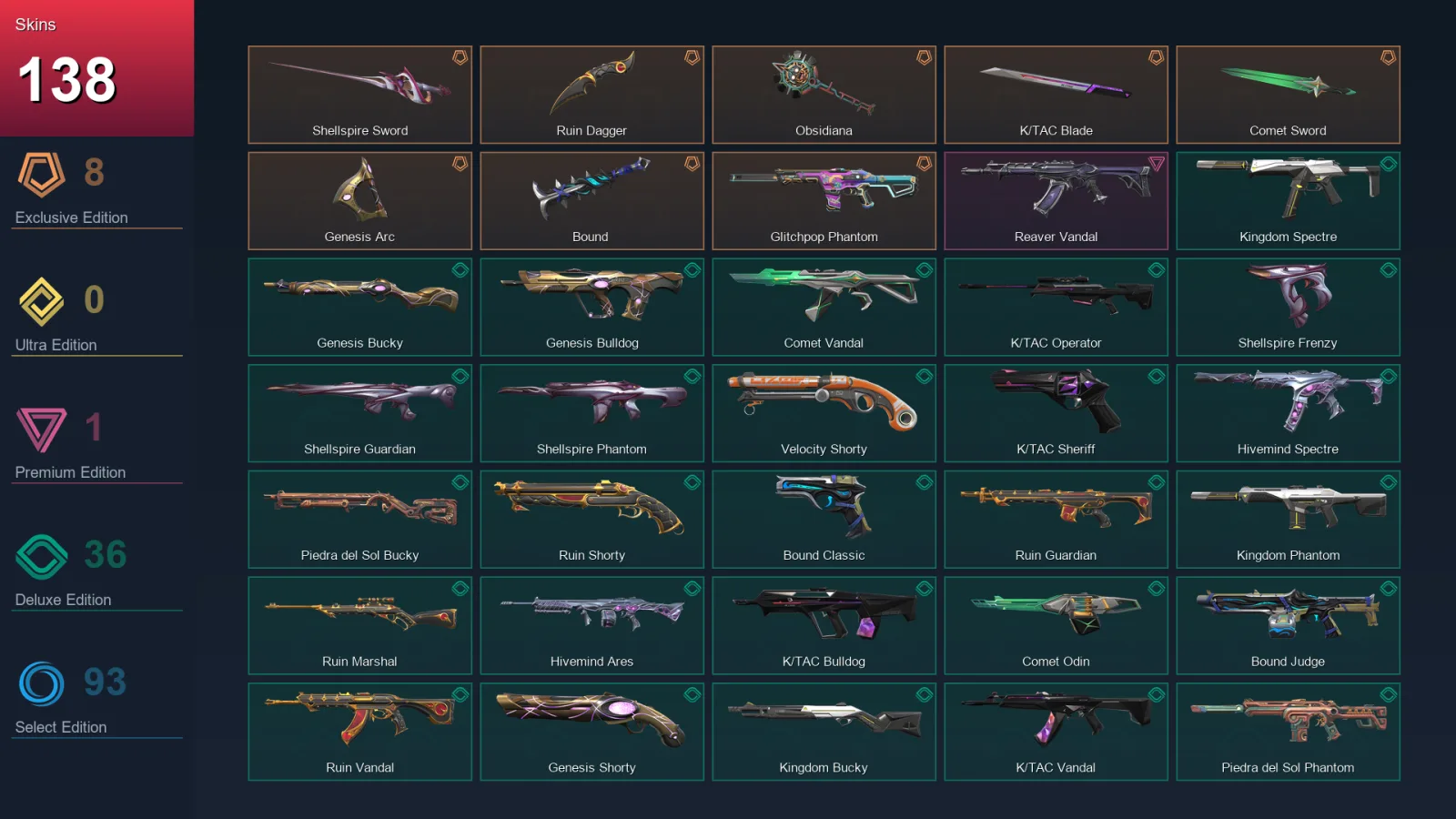 EU | Lv291 | Unranked | 138 Skin | 26 Agent | 194 Buddy — Valorant account