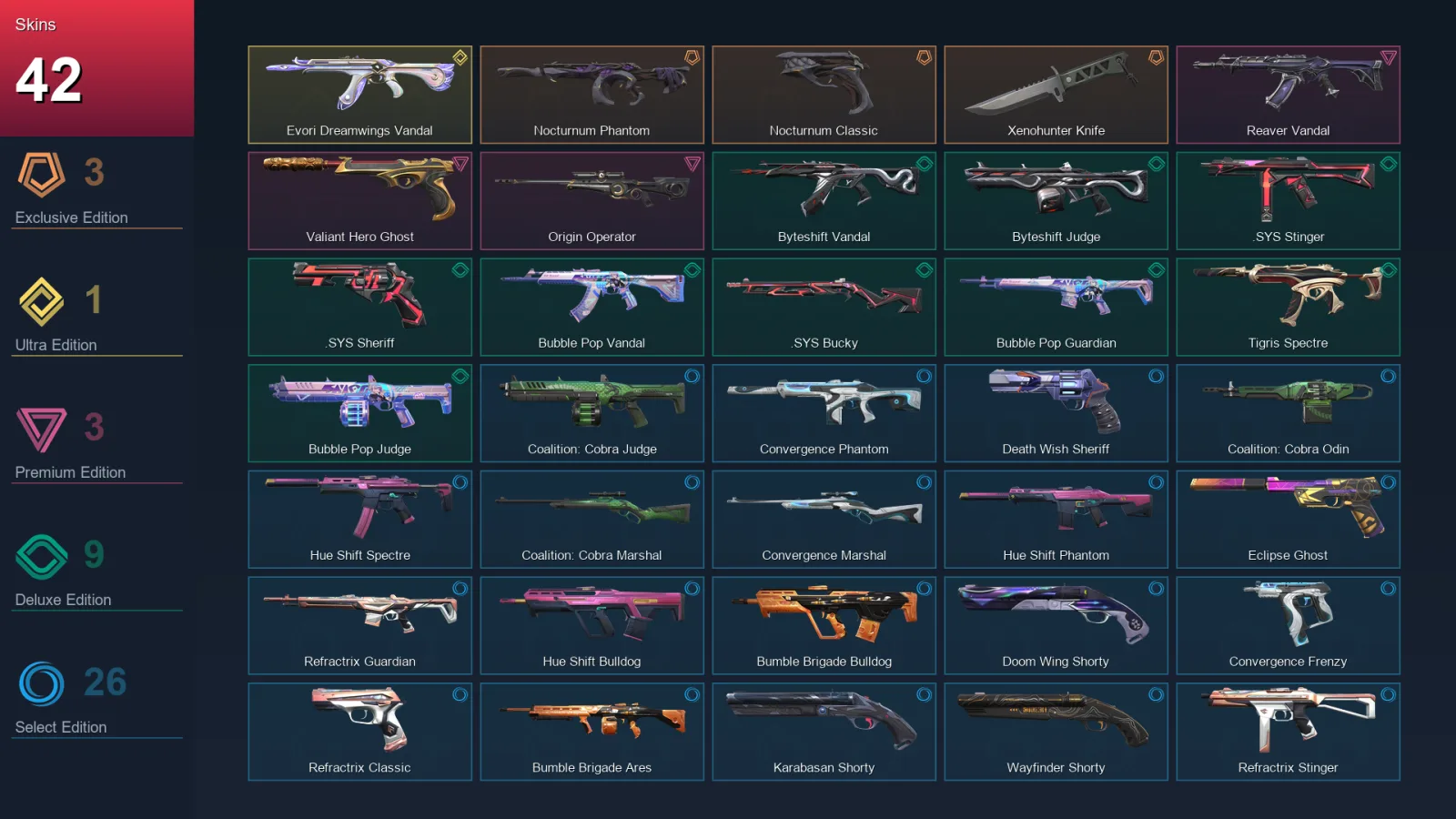 BR | Lv120 | Unranked | 42 Skin | 28 Agent | 93 Buddy