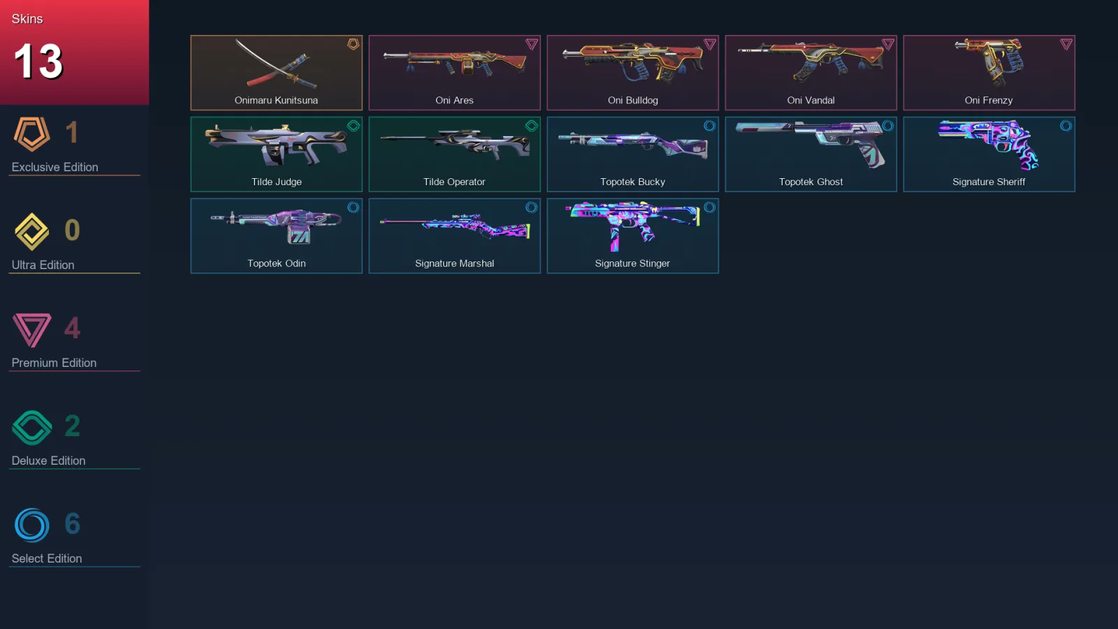 EU | Lv17 | Unranked | 13 Skin | 7 Agent | 8 Buddy — Valorant account