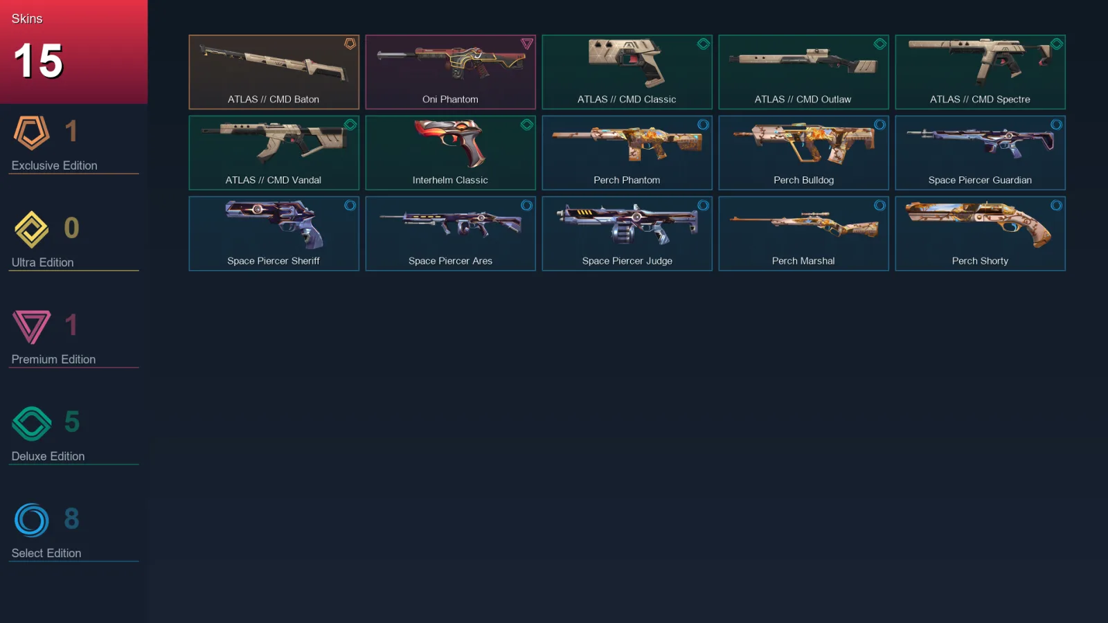 EU | Lv67 | Unranked | 15 Skin | 19 Agent | 22 Buddy