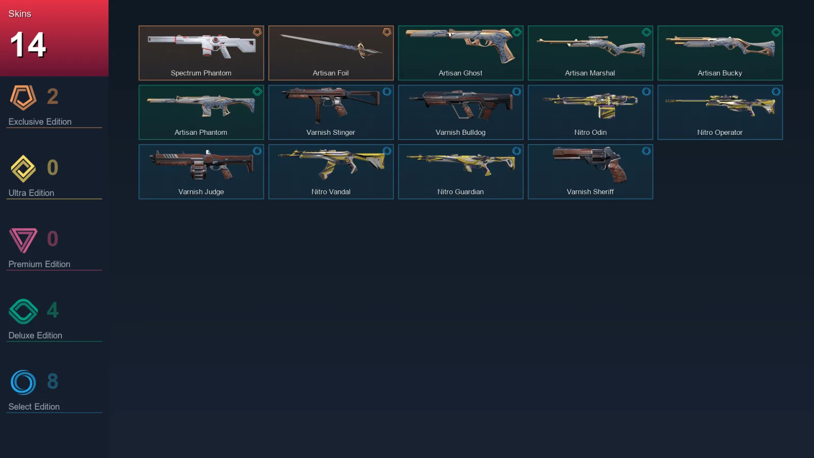AP | Lv95 | Unranked | 14 Skin | 26 Agent | 51 Buddy