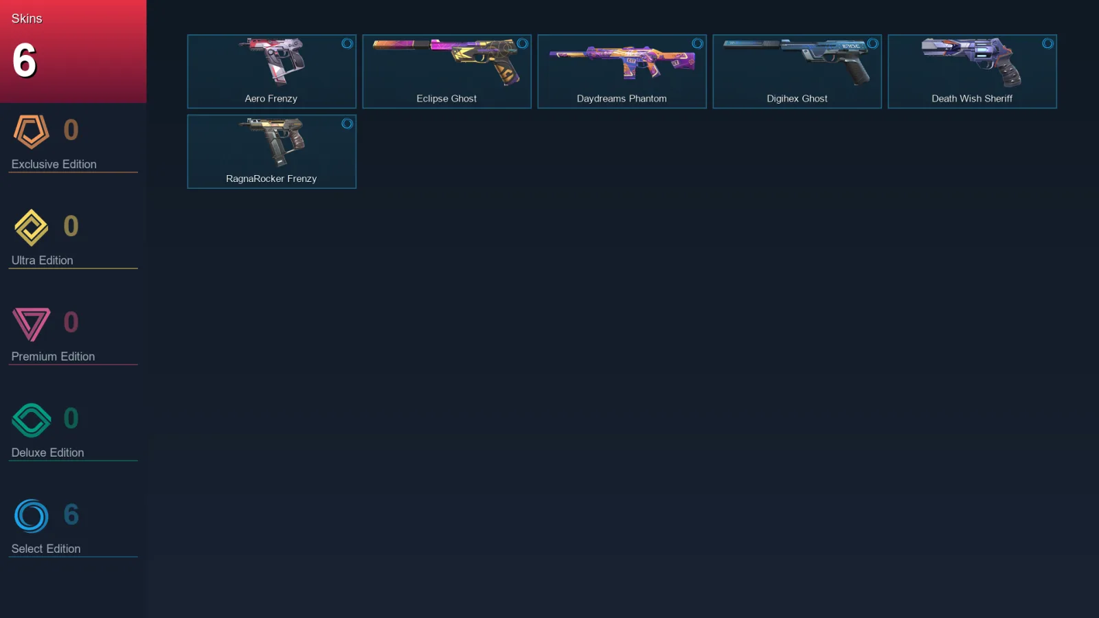 EU | Lv123 | Unranked | 6 Skin | 24 Agent | 52 Buddy