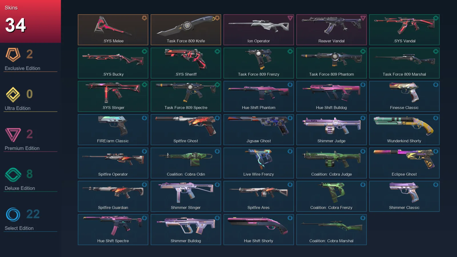 AP | Lv114 | Unranked | 34 Skin | 24 Agent | 61 Buddy — Valorant account