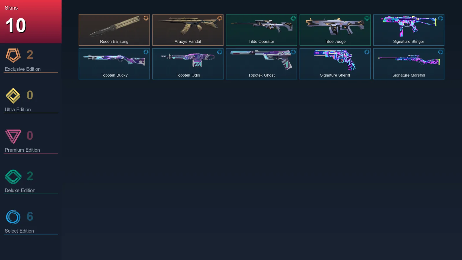 EU | Lv23 | Unranked | 10 Skin | 9 Agent | 10 Buddy