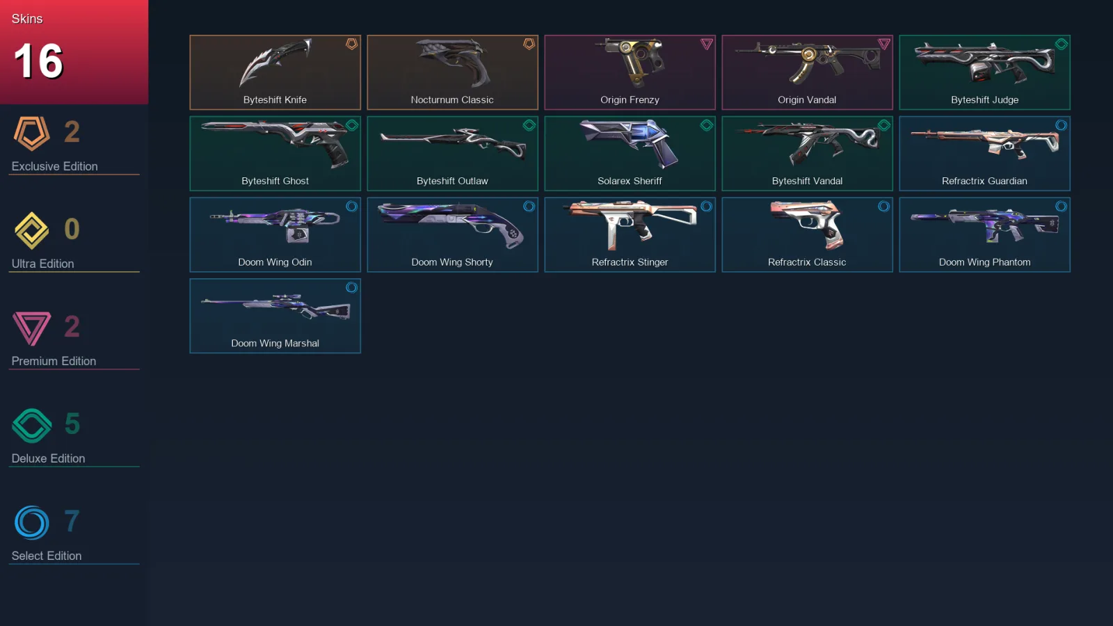 LA | Lv52 | Unranked | 16 Skin | 16 Agent | 25 Buddy