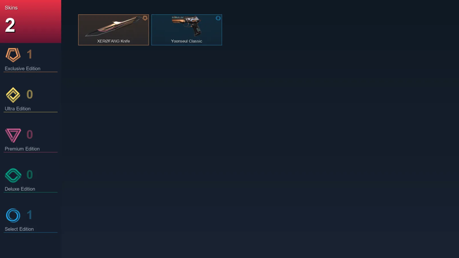 NA | Lv17 | Unranked | 2 Skin | 8 Agent | 4 Buddy