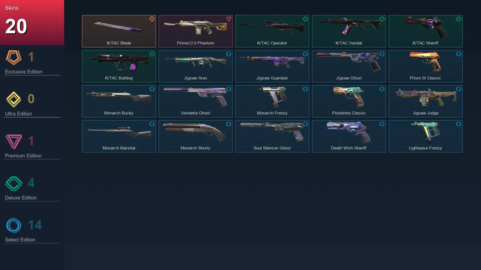 EU | Lv112 | Unranked | 20 Skin | 24 Agent | 47 Buddy