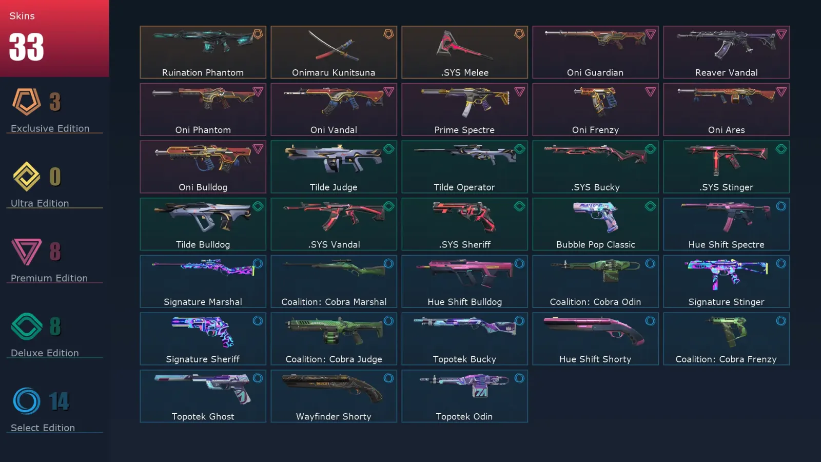 [Valorant] | EU | Level 66 | 24 Agents | 33 Skins — Valorant account