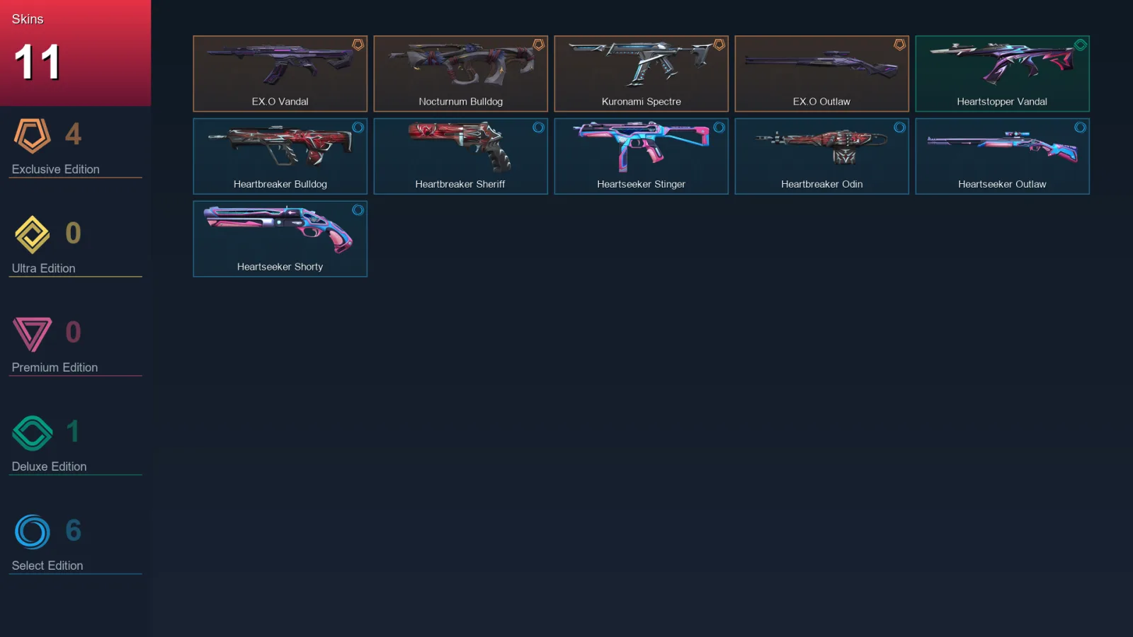 EU | Lv27 | Unranked | 11 Skin | 9 Agent | 10 Buddy