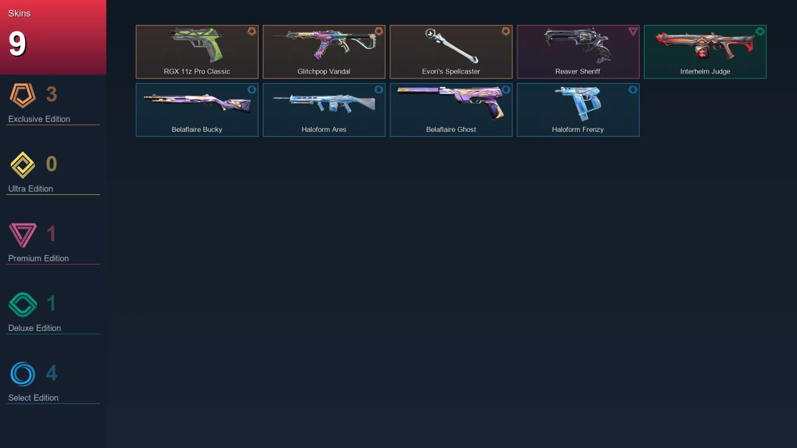 AP | Lv17 | Unranked | 9 Skin | 7 Agent | 6 Buddy