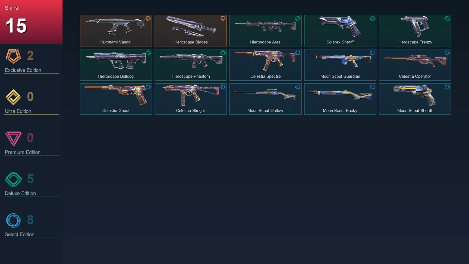 EU | Lv89 | Unranked | 15 Skin | 28 Agent | 38 Buddy — Valorant account