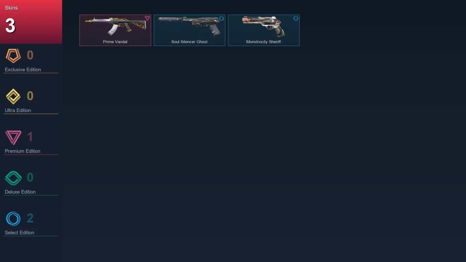AP | Lv113 | Unranked | 3 Skin | 25 Agent | 41 Buddy
