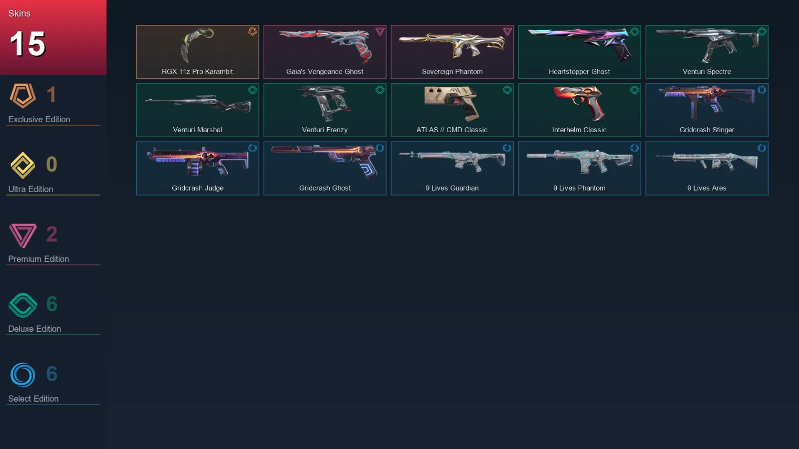 EU | Lv121 | Bronze III | 15 Skin | 28 Agent | 52 Buddy