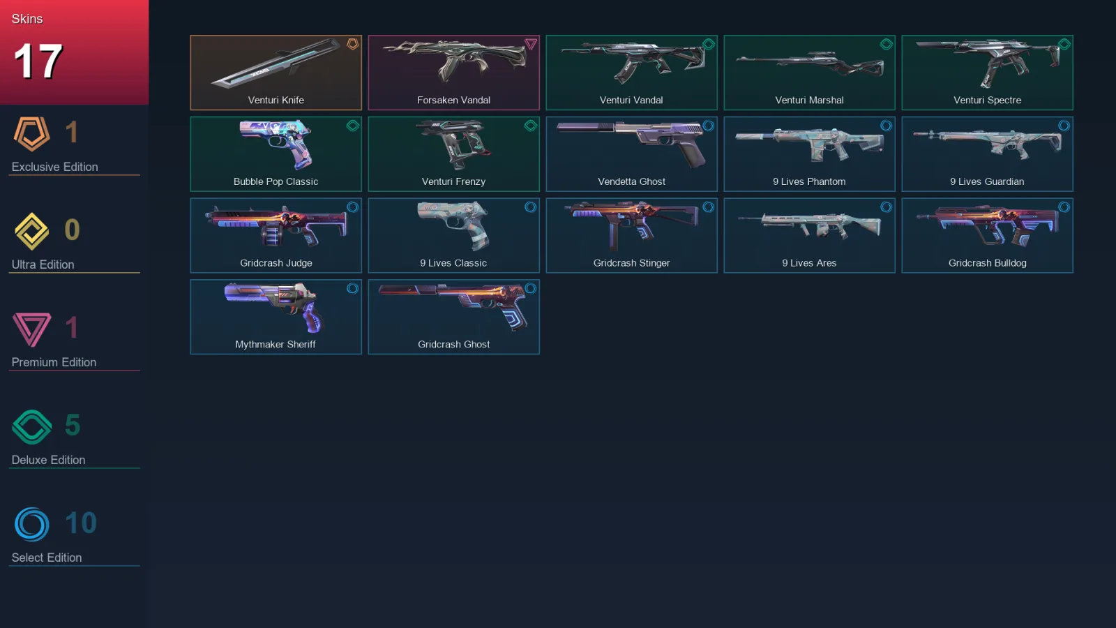 EU | Lv111 | Unranked | 17 Skin | 20 Agent | 43 Buddy — Valorant account