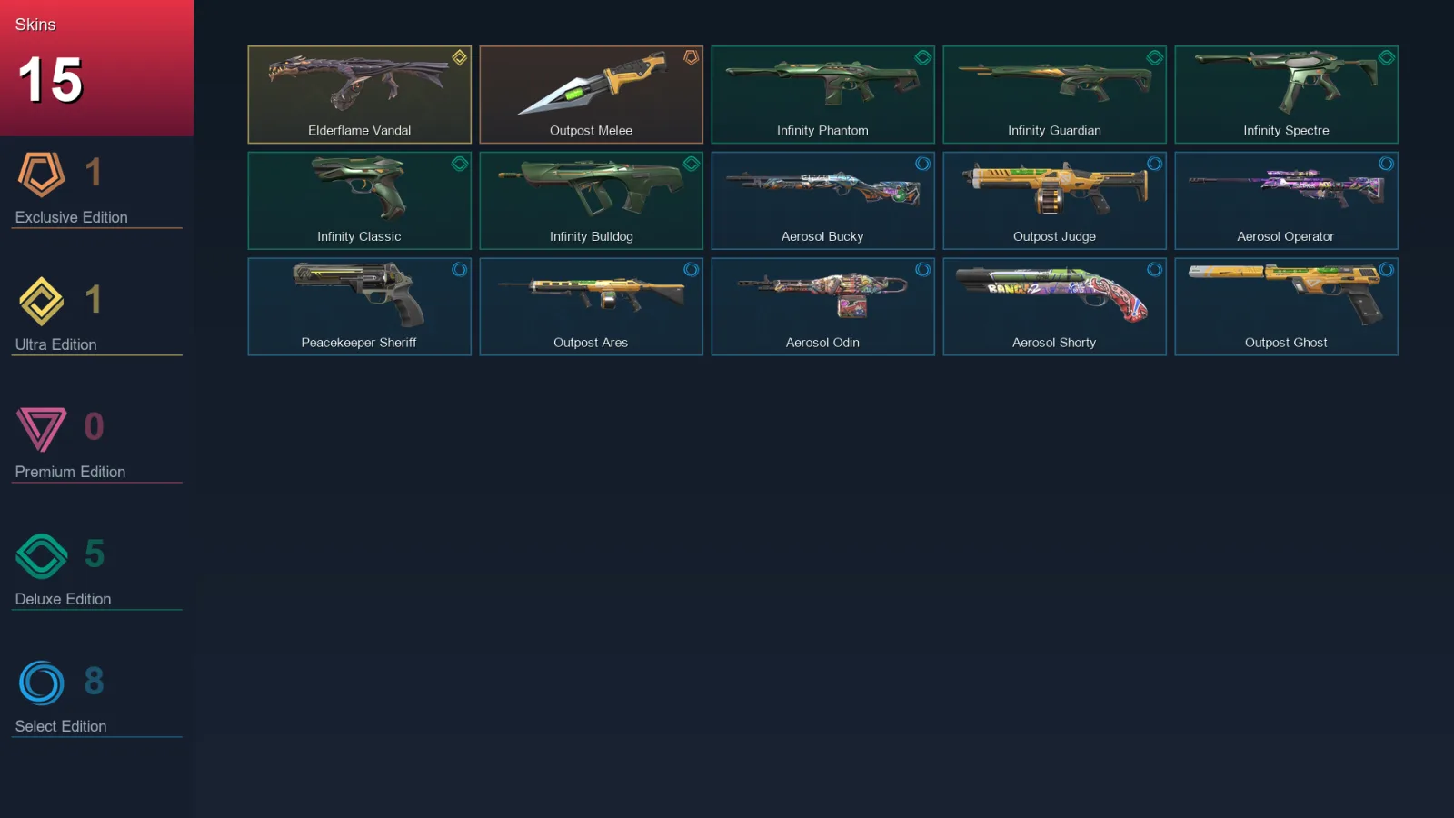 EU | Lv33 | Unranked | 15 Skin | 12 Agent | 17 Buddy